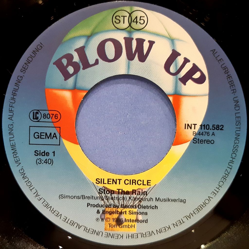 Silent Circle - Stop The Rain - 1986.  (EP). 7. Vinyl. Пластинка. Germany. - фото фото фото 3