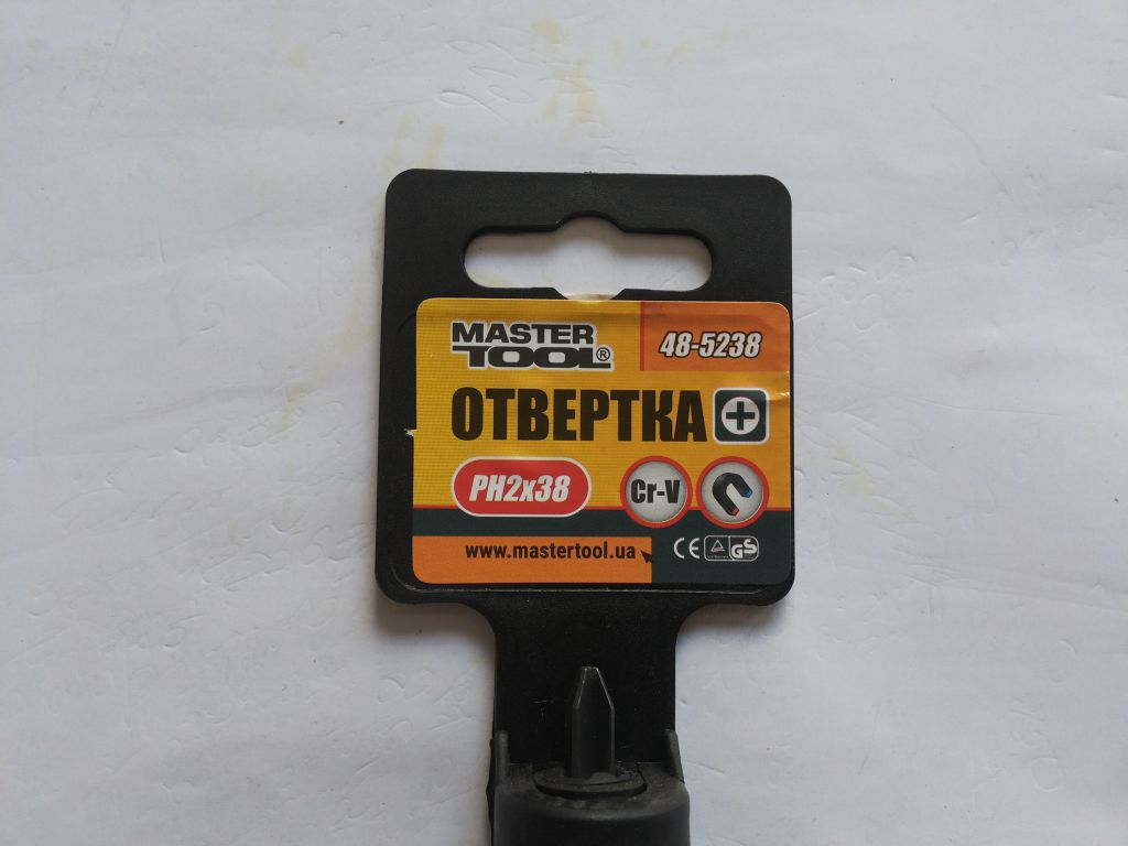 Викрутка хрестова MASTERTOOL РН2х38 мм 48-5238 - фото фото фото 2