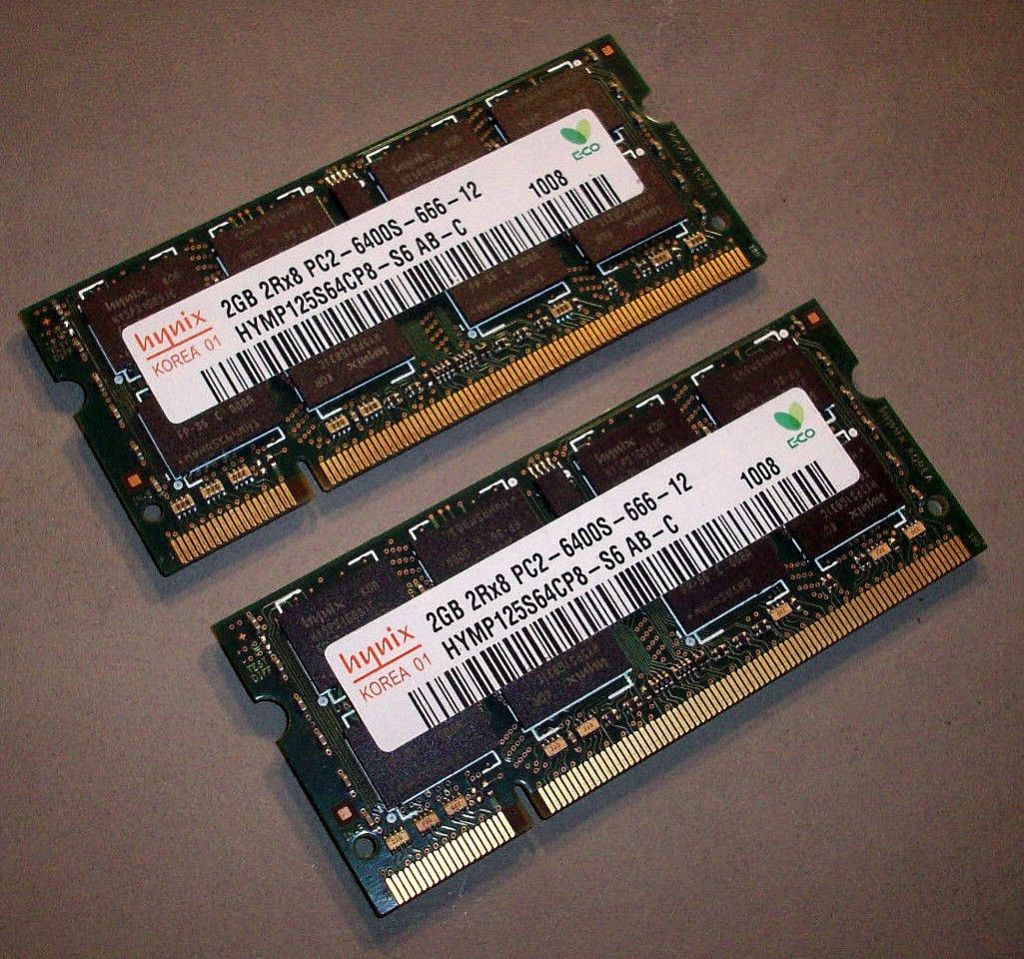 Память 2x2 Gb PC2-6400s Hynix   (оригинал) So-Dimm - фото фото фото 0