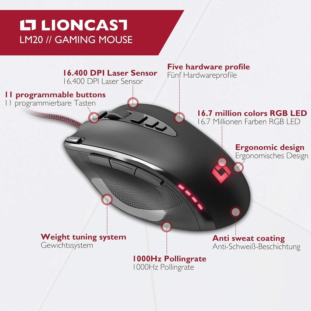 Мишка мышка Lioncast LM20 Gaming Mouse - фото фото фото 0