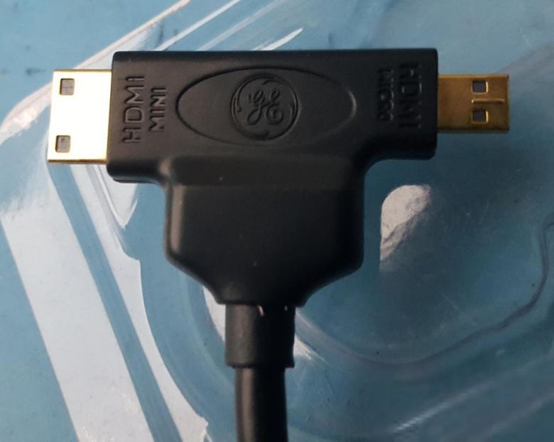 НОВИЙ АЛЕ  РОЗПАКОВАНИЙ ПЕРЕХОДНІК   GE Mini + Micro HDMI to HDMI Adapter USA поставка - фото фото фото 3