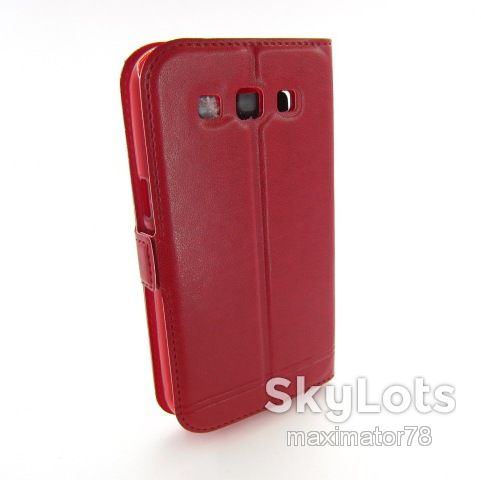 ЧЕХОЛ КНИЖКА ПОДСТАВКА SMART Samsung I8550 I8552 Win красный - фото фото фото 1