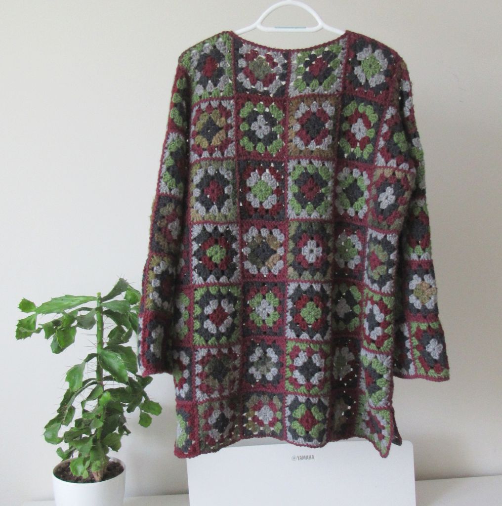 Handmade в'язаний джемпер бабусин квадрат ручна робота бохо - фото фото фото 4