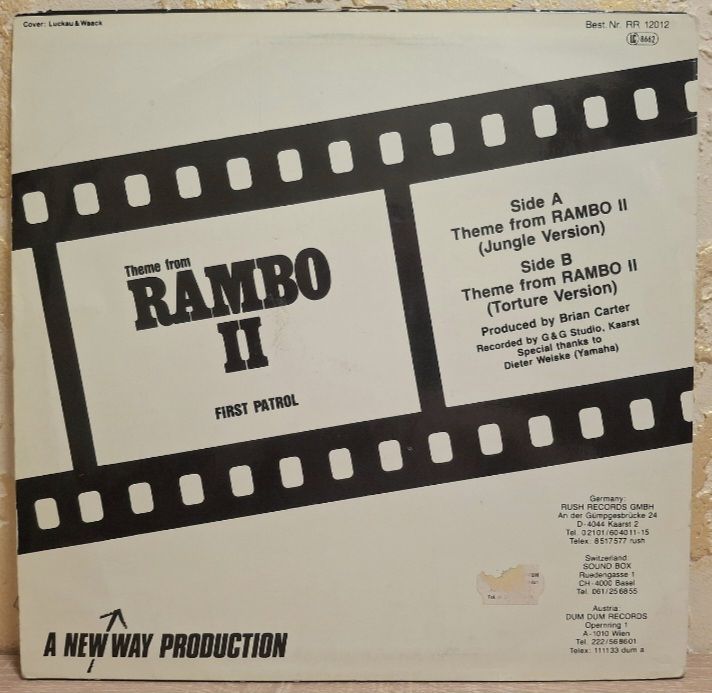 Stallone - Rambo II. First Patrol - 1985.   (EP). 12. Vinyl. Пластинка. Germany. - фото фото фото 1
