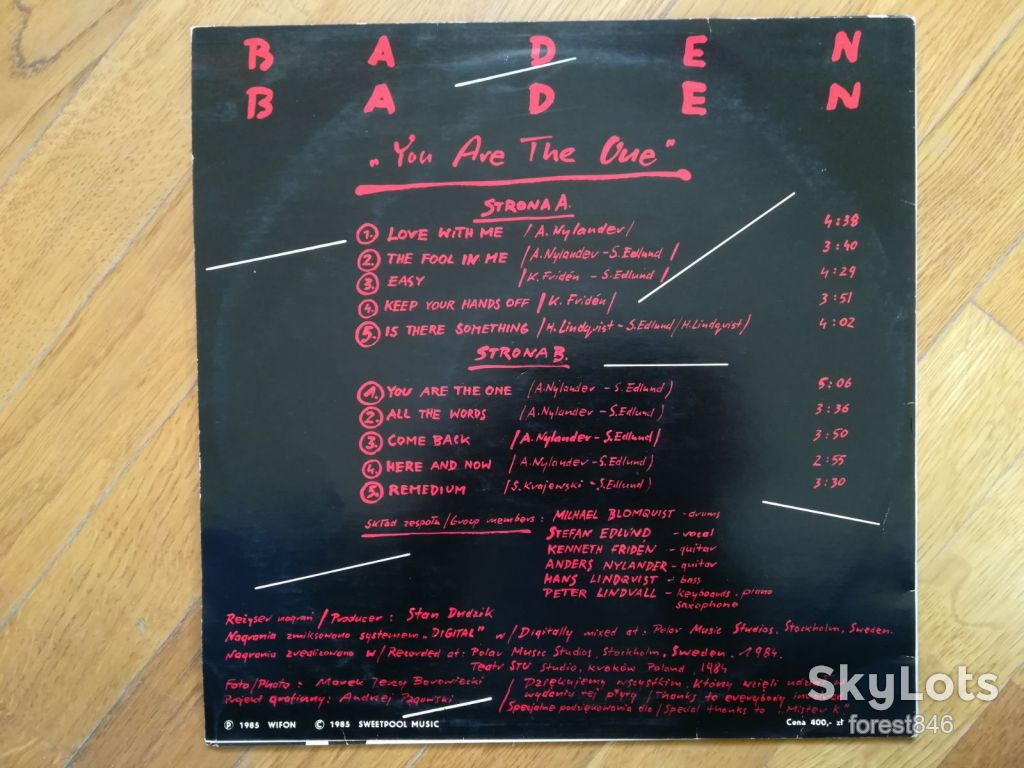 Baden Baden-You are the one  (1)-NM, Польша - фото фото фото 1
