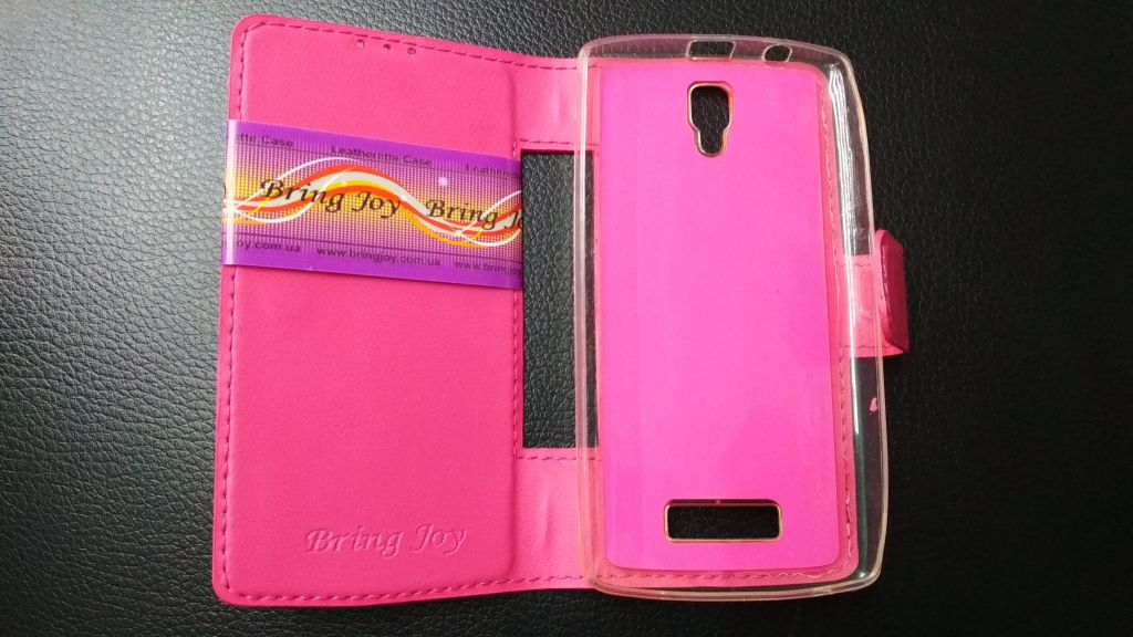 Чехол-книжка Bring Joy для Lenovo A2010 pink - фото фото фото 1