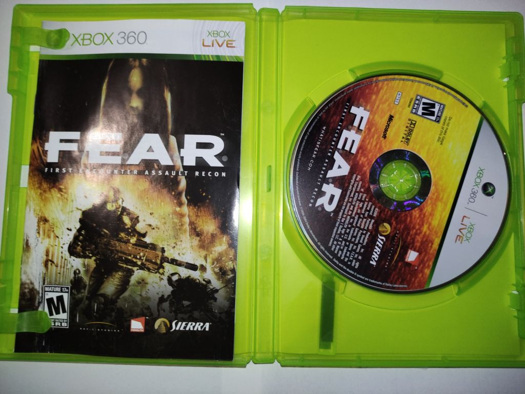 F.E.A.R.: First Encounter Assault Recon Xbox 360 б/в FEAR, без регіональних обмежень - фото фото фото 1