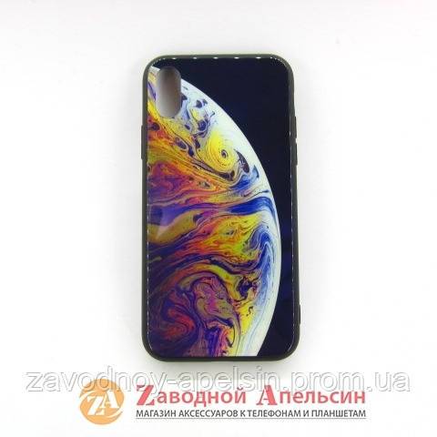 IPhone X XS 10 чехол рисунок Glass Case Bubbles - фото фото фото 1