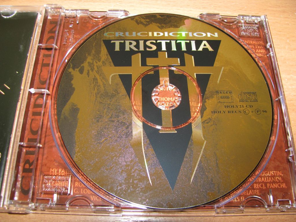 TRISTITIA - Crucidiction   (1996 HOLY 1st press) - фото фото фото 2
