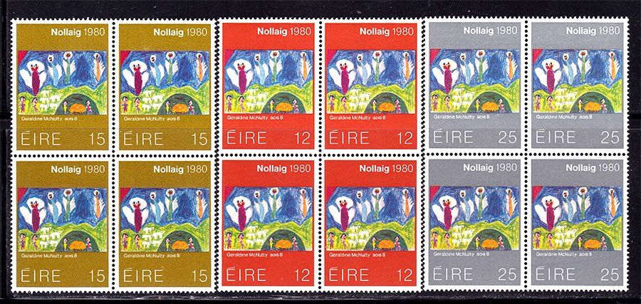 Ирландия  1980 г MNH - квартблоки - Рождество - фото фото фото 0