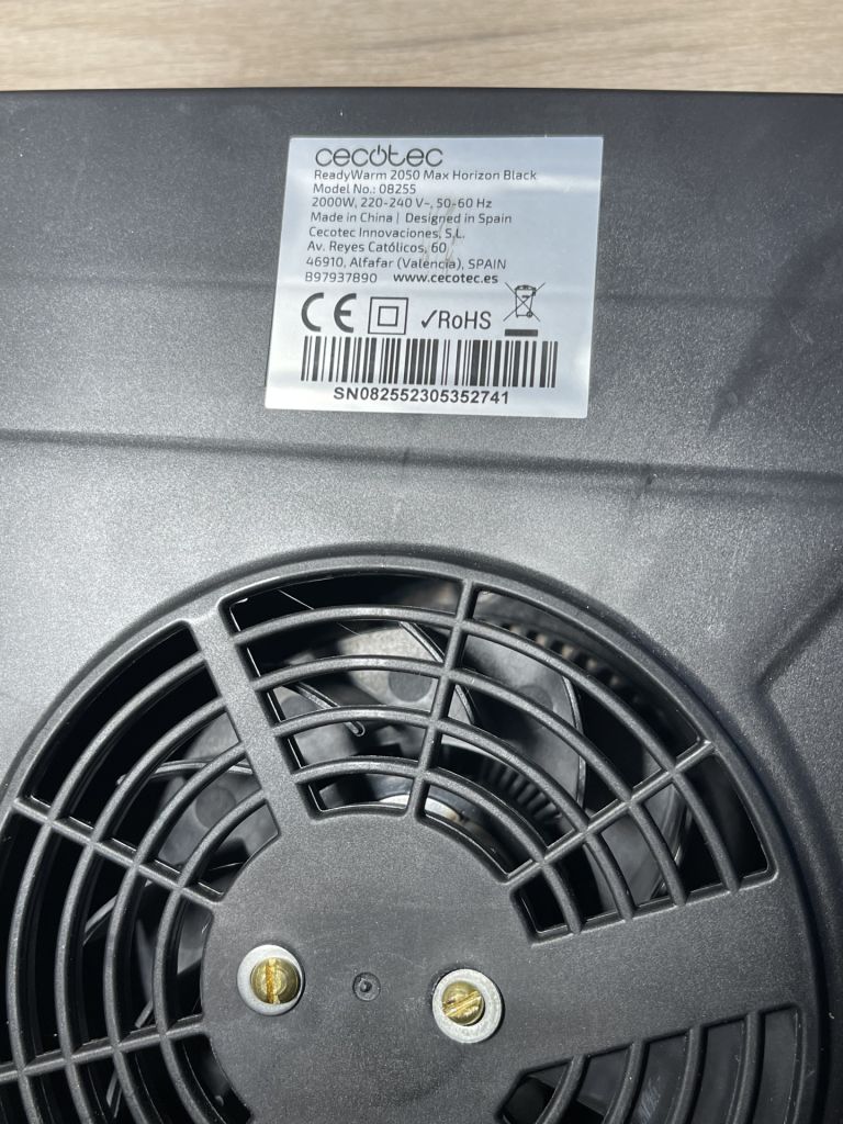 тепловентилятор Cecotec ReadyWarm 2050 Max Horizon Black - фото фото фото 1