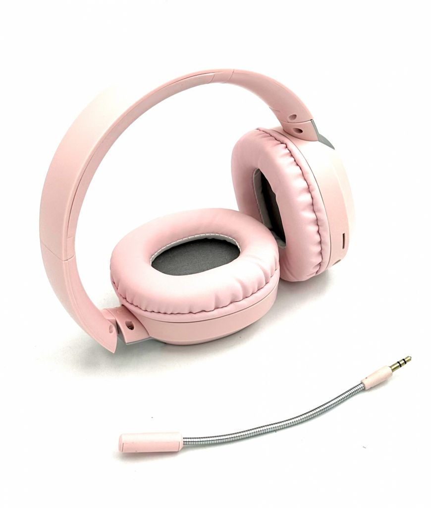 Наушники Bluetooth DEEPBASS R11 с RGB подсветкой Розовые - фото фото фото 2