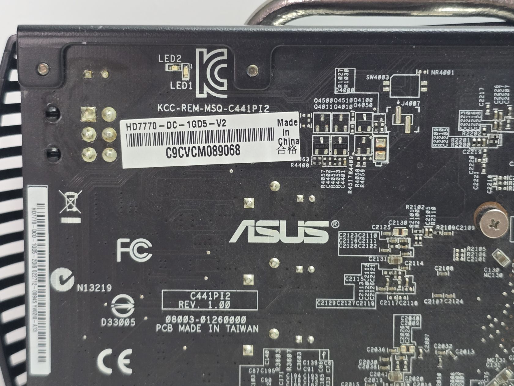 Відеокарта ASUS Radeon HD 7770 1GB  (1GB,GDDR5,128 Bit,HDMI,PCI-Ex,Б/у) - фото фото фото 2