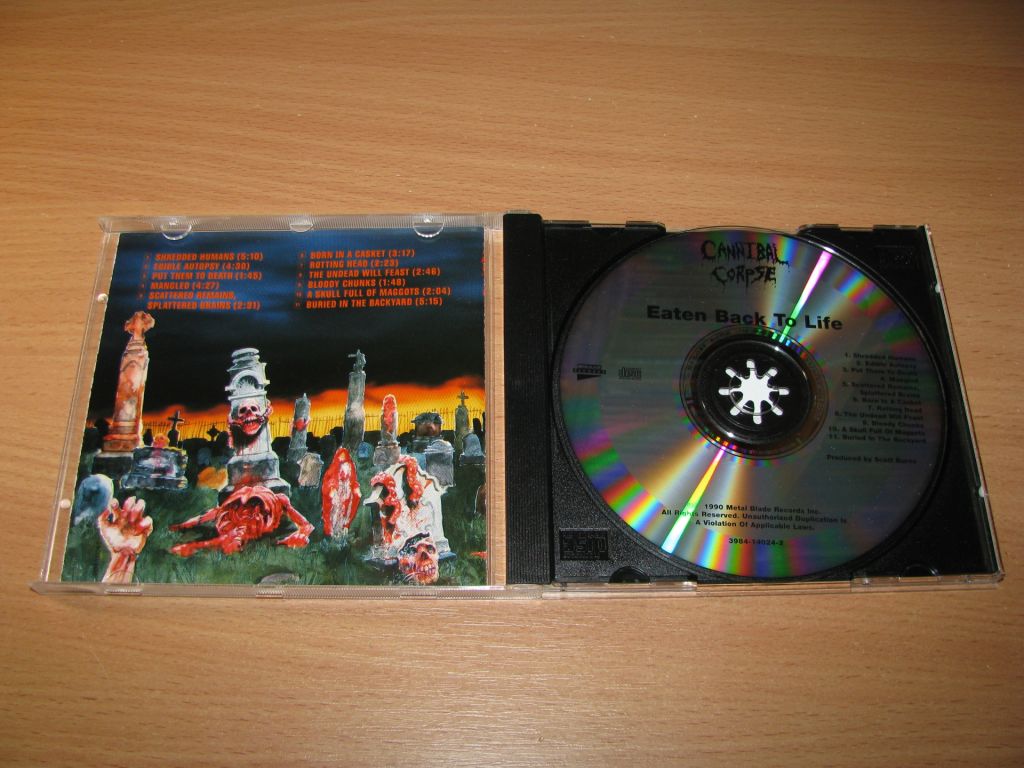 CANNIBAL CORPSE - Eaten Back To Life  (1990 Metal Blade Benelux) - фото фото фото 2