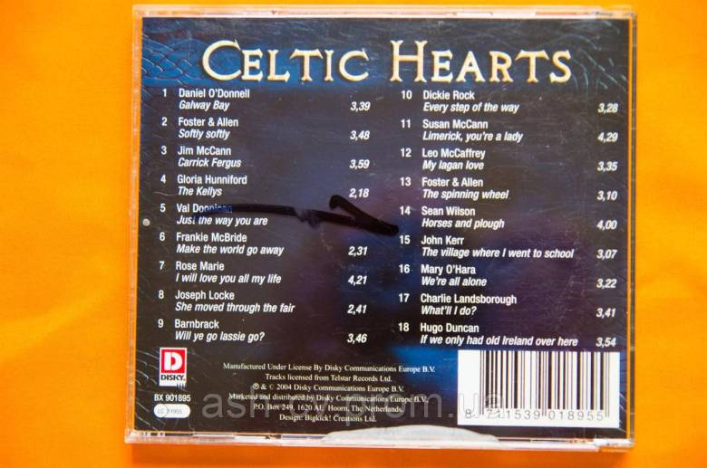Музичний диск CD. CELTIC HEARTS - фото фото фото 2
