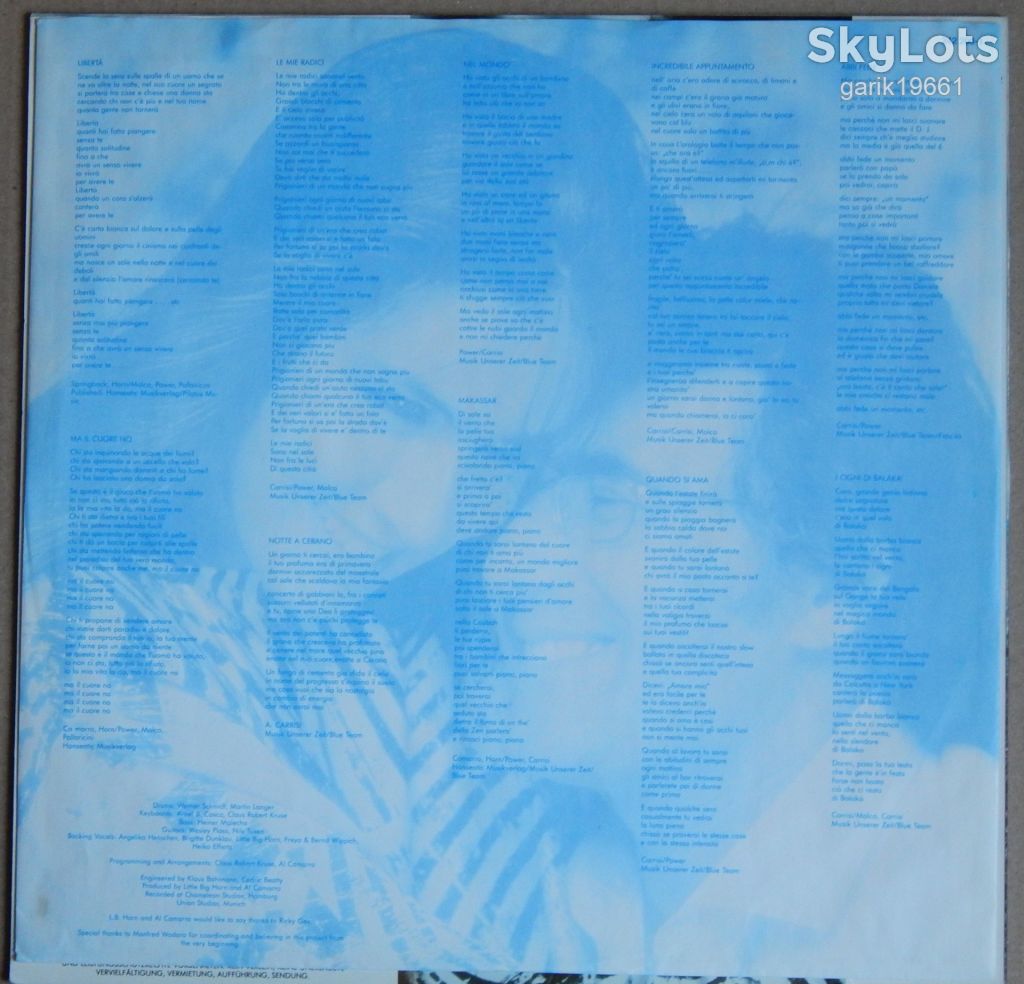 Al Bano &amp; Romina Power – Liberta!  (WEA – 242 200-1, Germany) insert NM-/NM- - фото фото фото 2