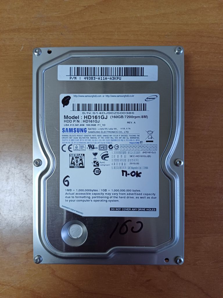 Жесткий диск HDD Samsung HD161GJ 160 Gb - фото фото фото 0