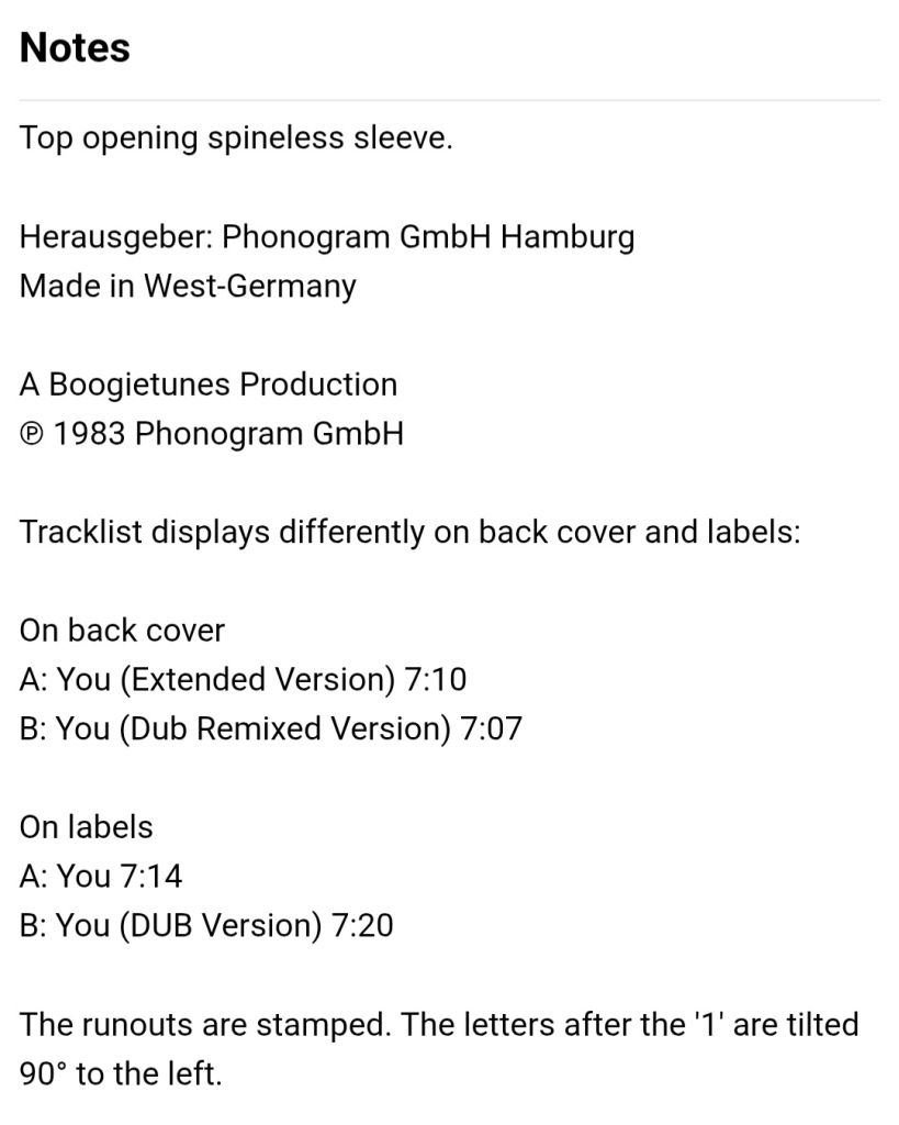Boytronic - You. Extended Version - 1983.  (EP). 12. Vinyl. Пластинка. Germany. - фото фото фото 6