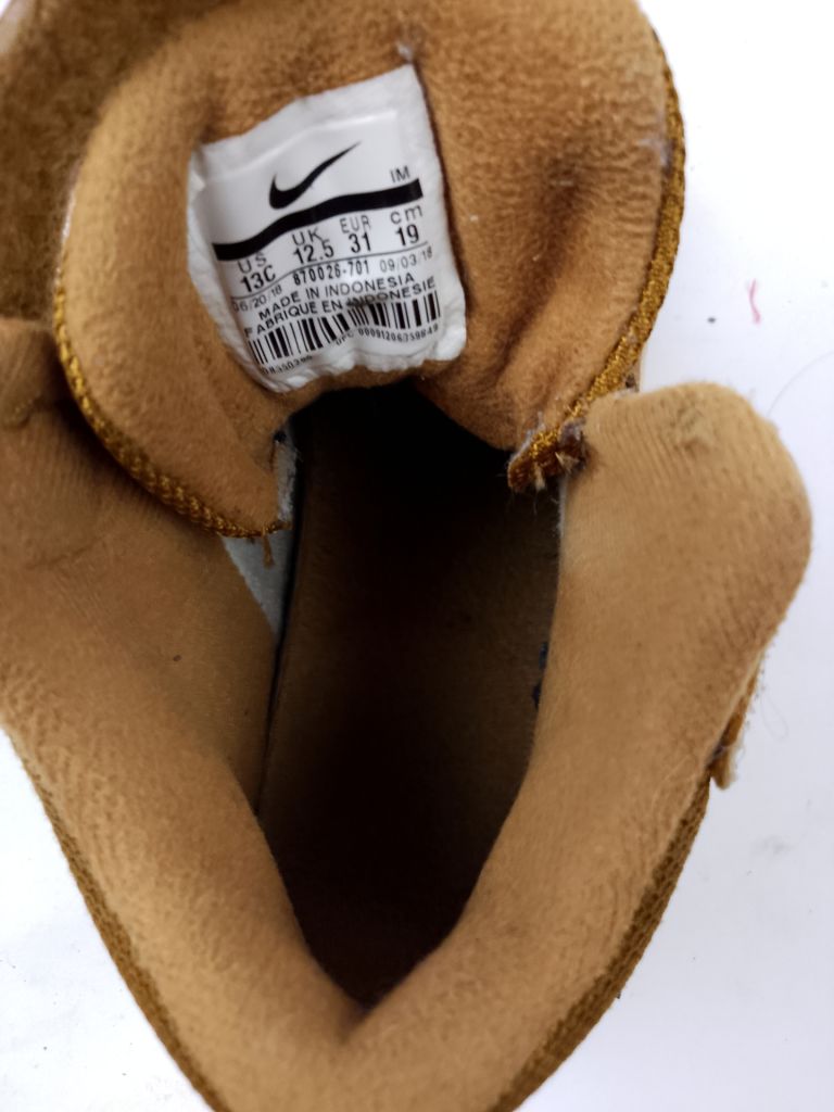 Дитячі демісезонні черевики Nike розмір 12,5 | Світло-коричневі черевички Найк   (б/у) - фото фото фото 4