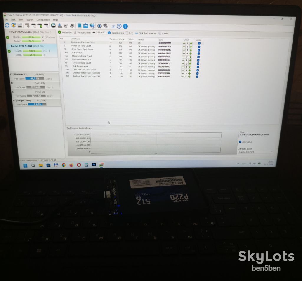 SSD 512GB Patriot P220 2.5" SATA III - фото фото фото 4