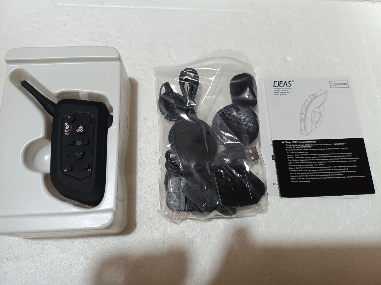 Мотогарнітура EJEAS V6 Pro: інтерком для шолома з Bluetooth на 1200 м - фото фото фото 1