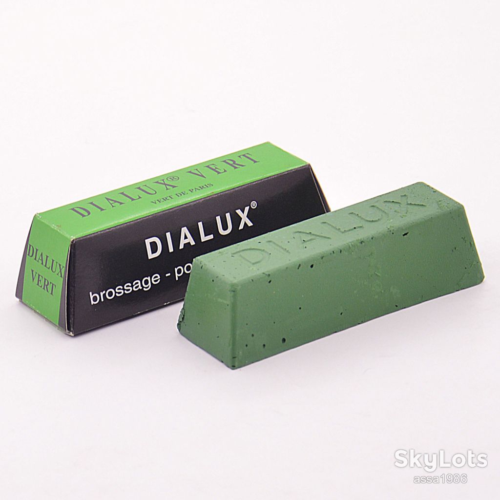 Паста полировальная DIALUX зеленая  125г ,для промежуточной     (грубой) полировки серебра,белого и желтого золота,платины,хрома - фото фото фото 2