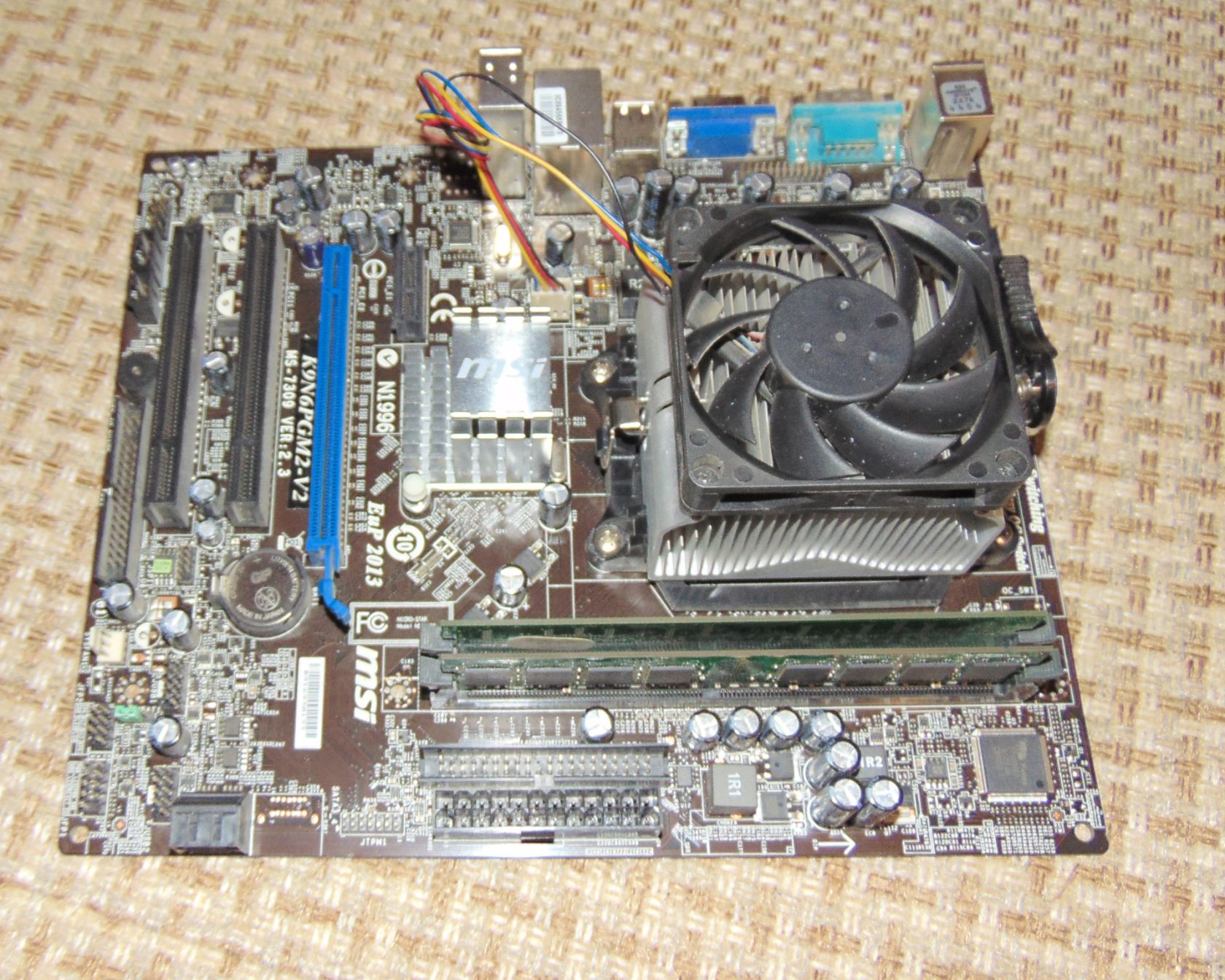 Мат. плата  MSI NF725GTM-P31  + AMD Athlon 64 X2 5200+ - фото фото фото 1