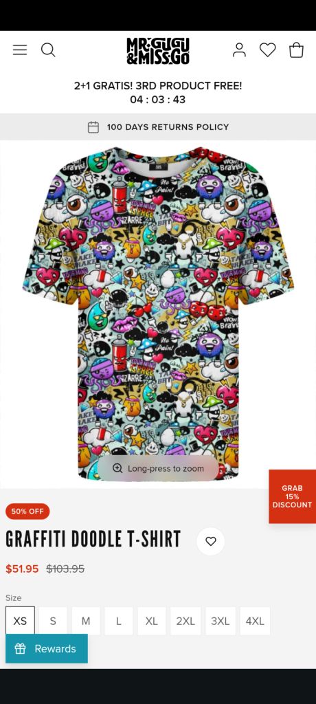 Футболка Mr.Gugu &amp; Miss Go Graffiti Doodle T-shirt - фото фото фото 0
