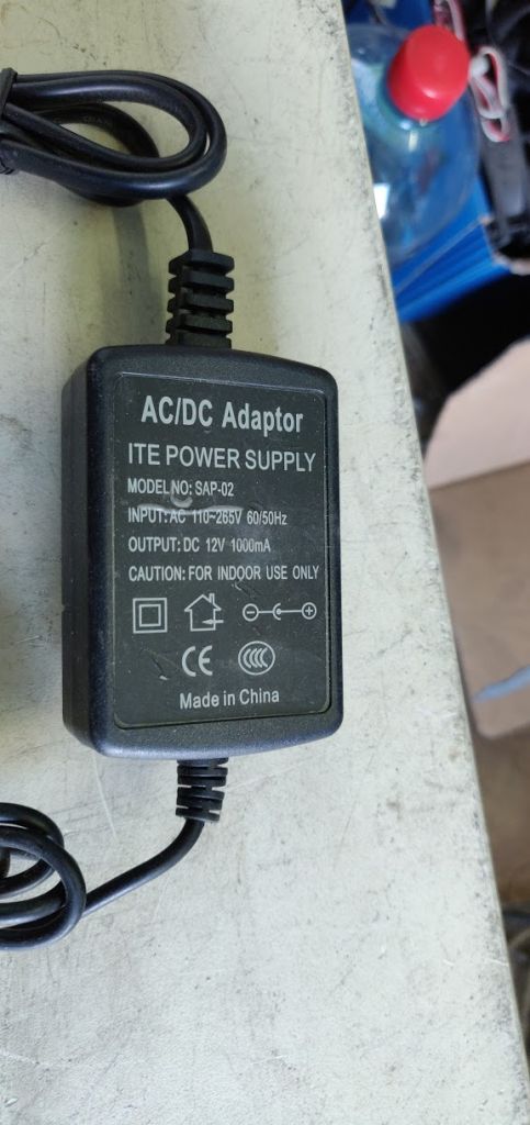 Блок питания БП AC/DC Adaptor SAP-02 12V 1A № 203107 - фото фото фото 1