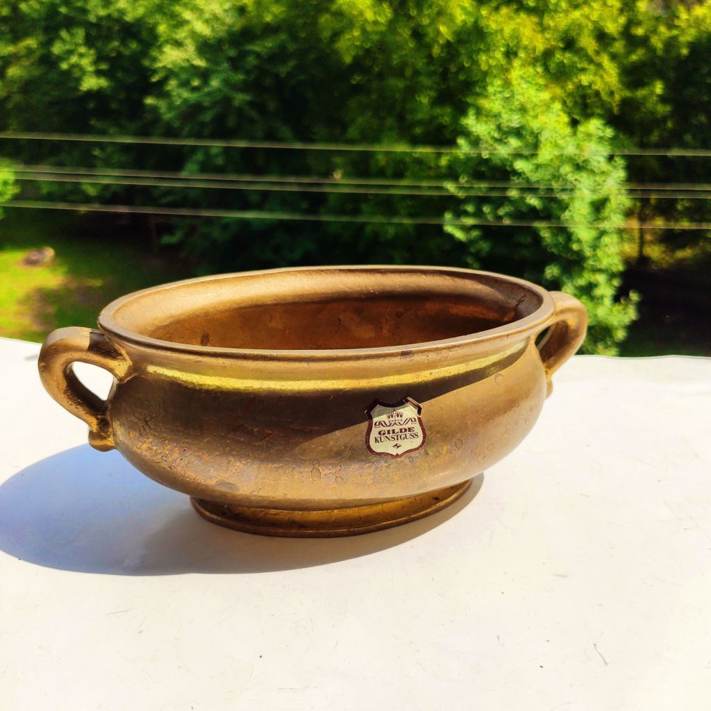 * Бронза 2 кг - Gilde ваза германия - фото фото фото 0