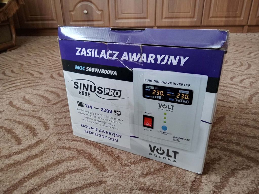 Джерело безперебійного живлення Volt Polska SINUS PRO 800 E 12V 230V - фото фото фото 4