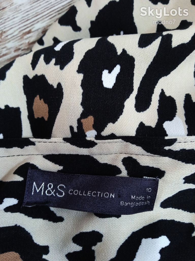Леопардова блузка M&amp;S collection розмір m - l - фото фото фото 4