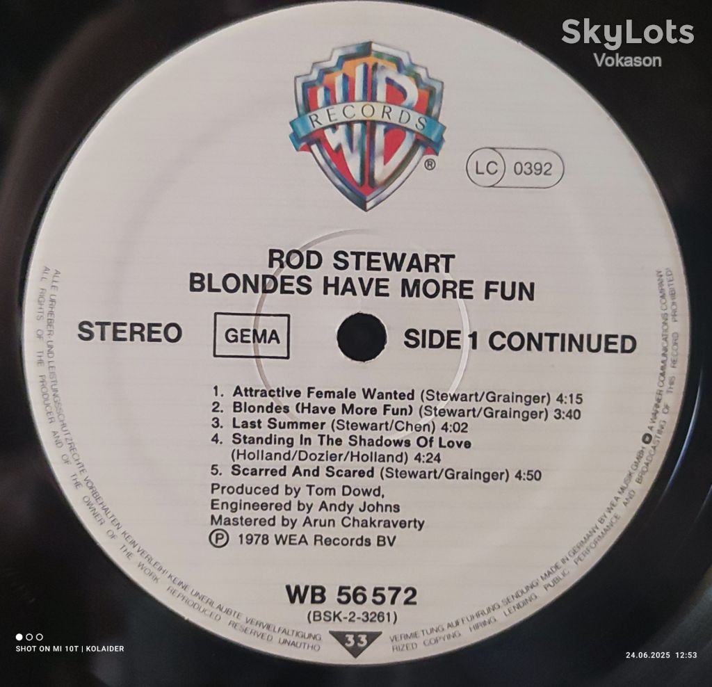 ROD STEWART Blondes Have More Fun.  NM/VG+ - фото фото фото 1