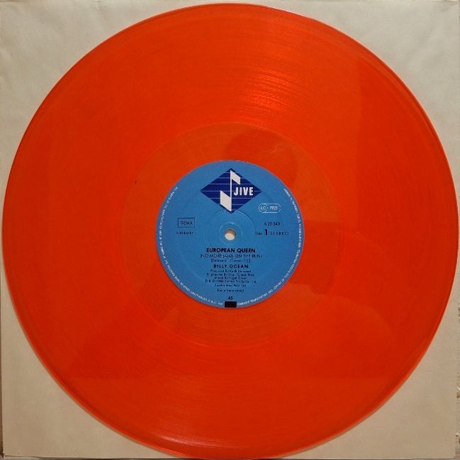 Billy Ocean - European Queen - 1984.  (EP). 12. Colour Vinyl. Пластинка. Germany. - фото фото фото 3