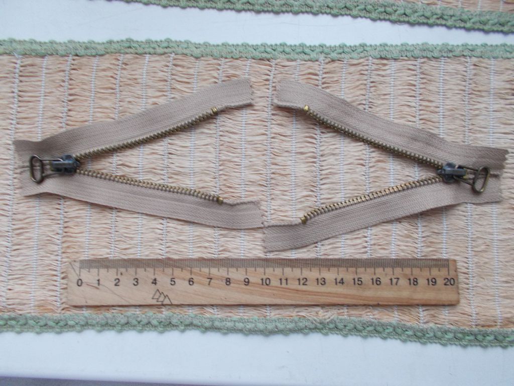 Застежка *молния* МЕТАЛЛИЧЕСКАЯ  L=9 cm, 2 штуки - фото фото фото 2