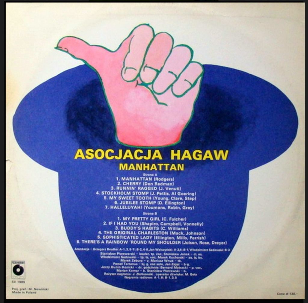 Jazz. Asocjacja Hagaw - Manhattan - 1982.   (LP). 12. Vinyl. Пластинка. Poland - фото фото фото 1
