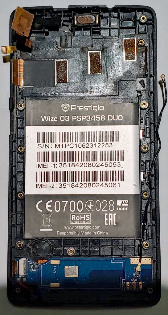 Дисплейный модуль Prestigio MultiPhone Wize O3 PSP3458 - фото фото фото 1