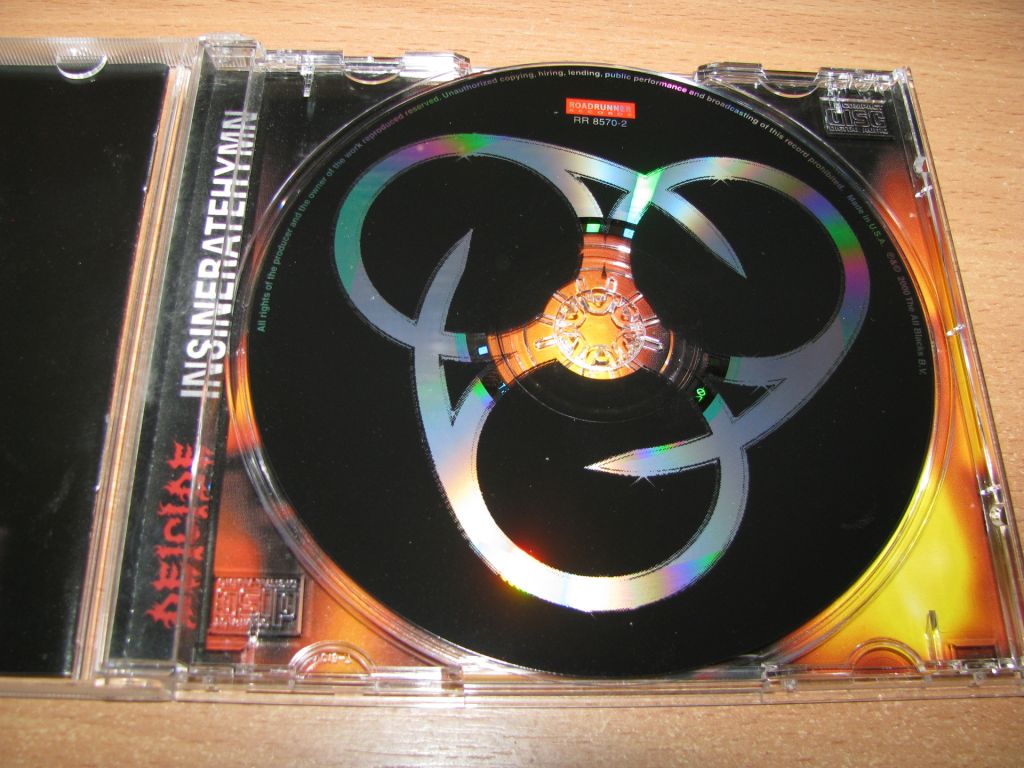 DEICIDE - Insineratehymn  (2000 Roadrunner 1st press,USA) - фото фото фото 2
