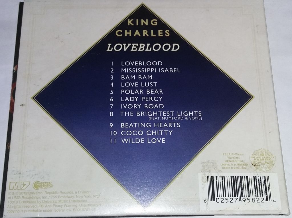 KING CHARLES Loveblood  CD US - фото фото фото 2