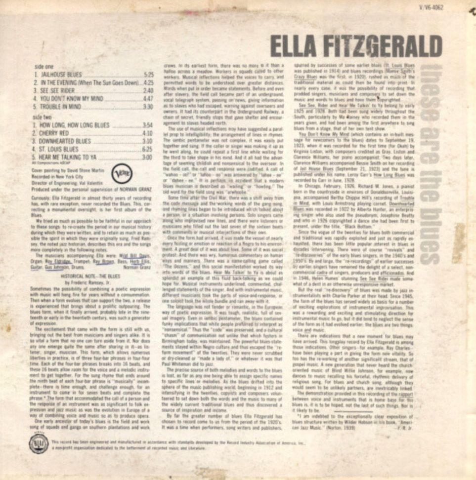 Платівка  Ella Fitzgerald – These Are The Blues. - фото фото фото 1