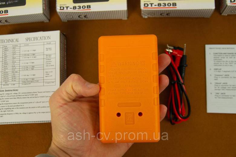 Мультиметр тестер DT-830B Yellow (з Німеччини) - фото фото фото 4