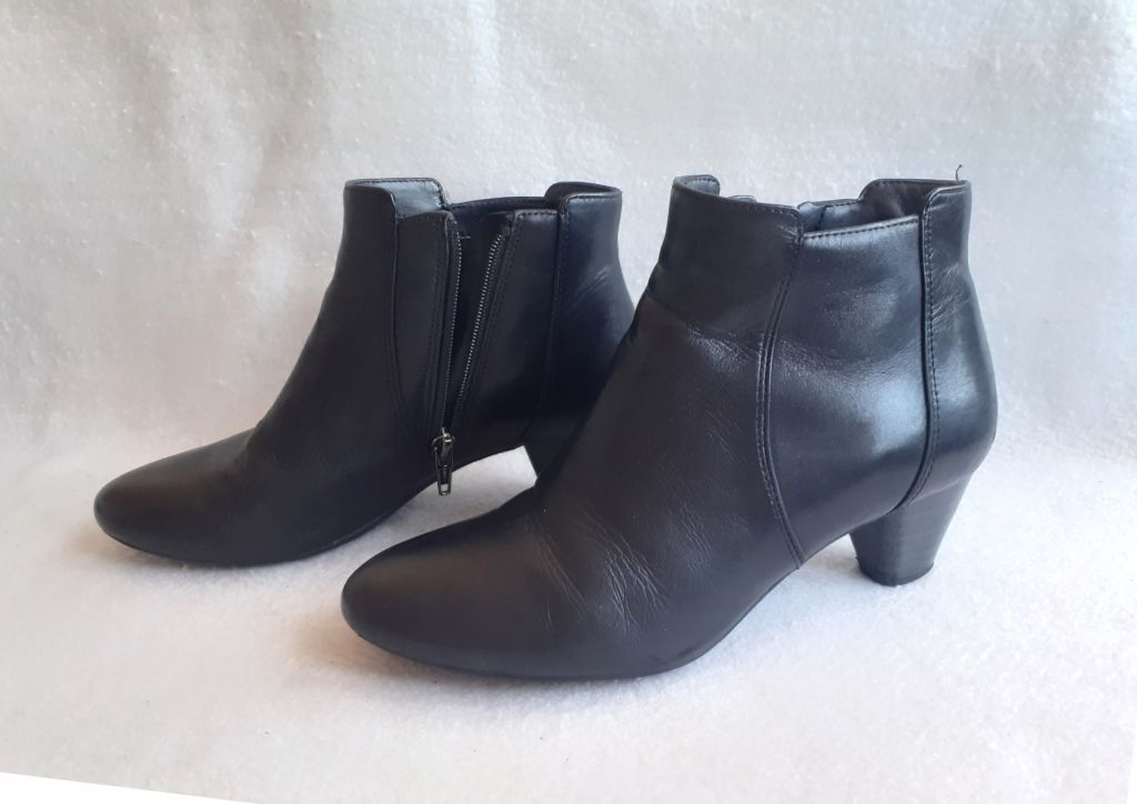 Сапоги напівчоботи шкіра, устілка 23 см. - фото фото фото 2