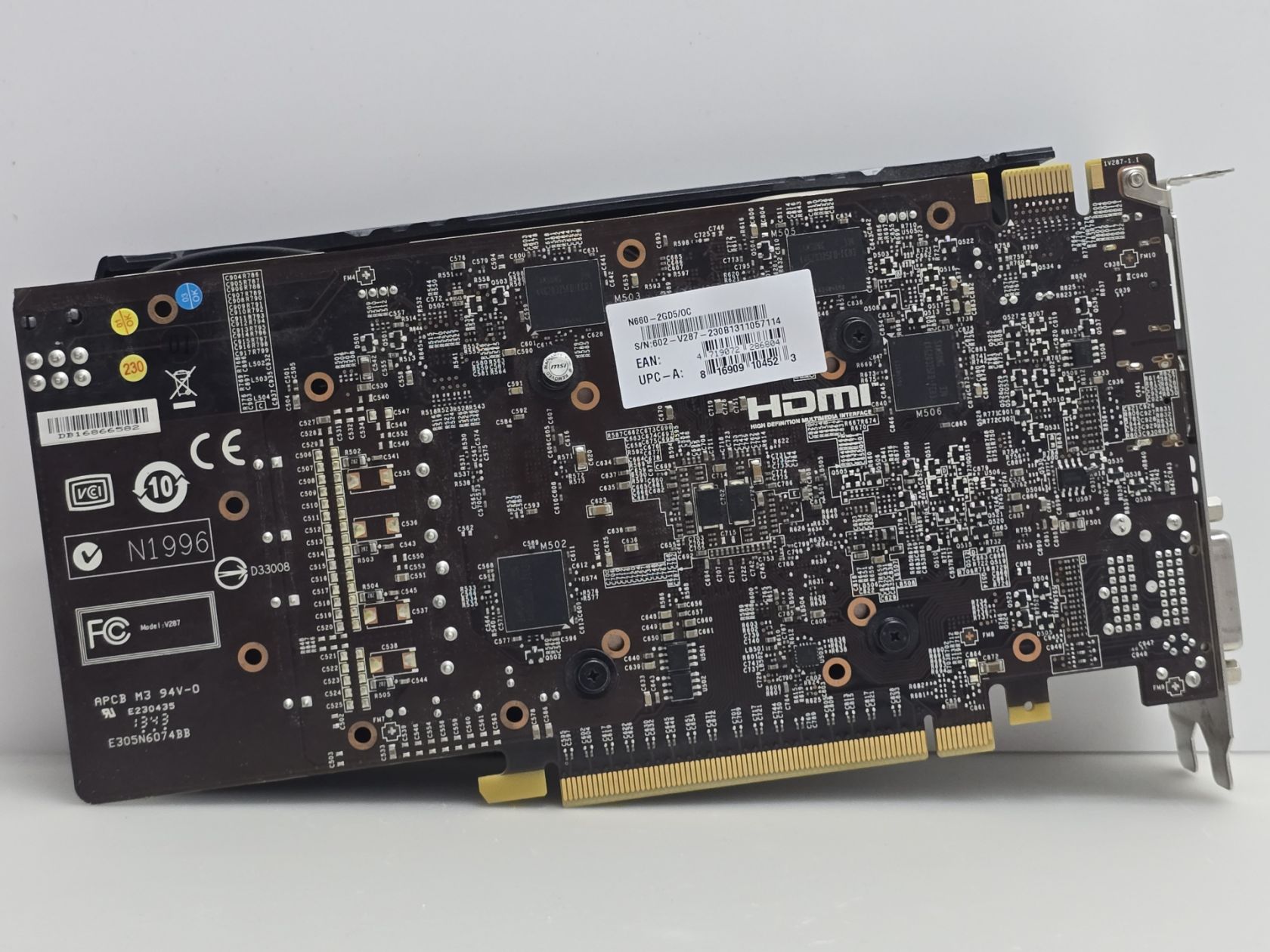 Відеокарта MSI GTX 660 2GB   (GDDR5,192 Bit,HDMI,PCI-Ex,Б/у) - фото фото фото 3