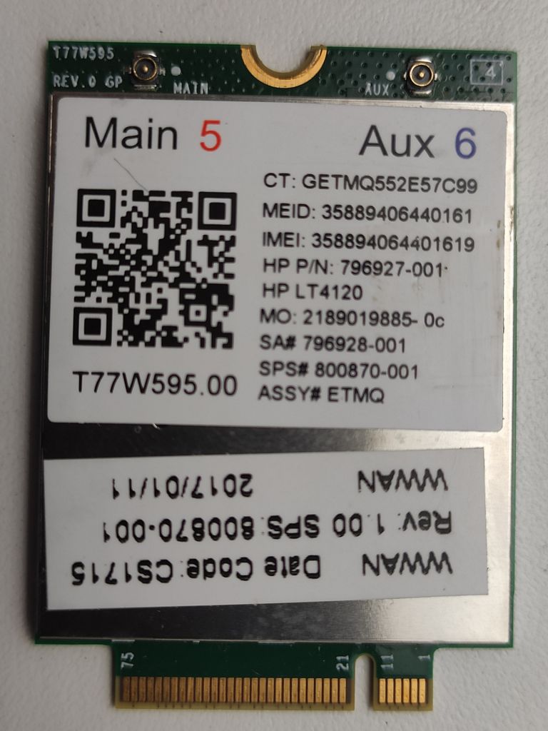 Внутрішній модем 4G LTE до ноутбуків HP - фото фото фото 0