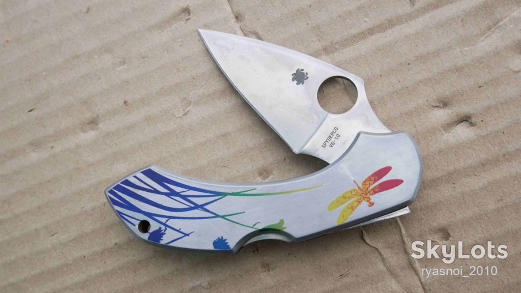 Spyder Dragonfly Tattoo Steel C28PT, 8Cr13MoV, Replica, Outdoor, EDC, Back Lock - фото фото фото 8