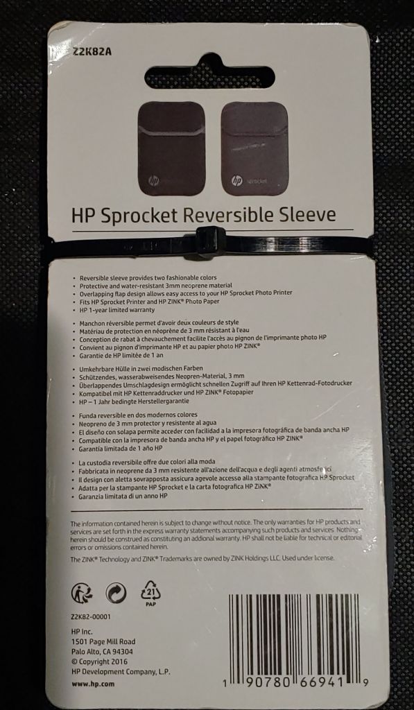Чехол HP Sprocket Reversible Sleeve - фото фото фото 1