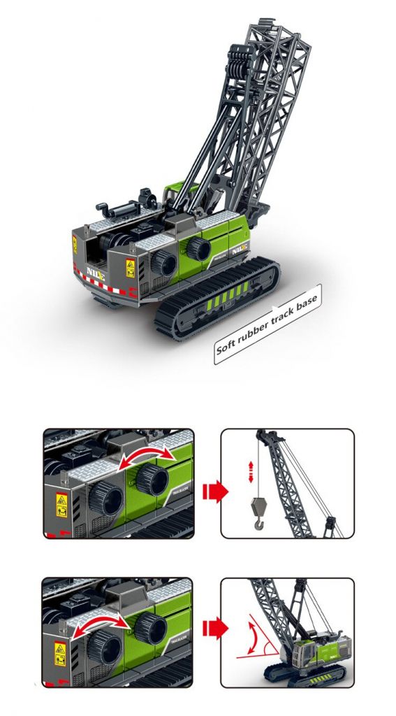 Модель крана NILE, 1х50, Diecast Toy Engineering Vehicle Crane. Новая. - фото фото фото 0