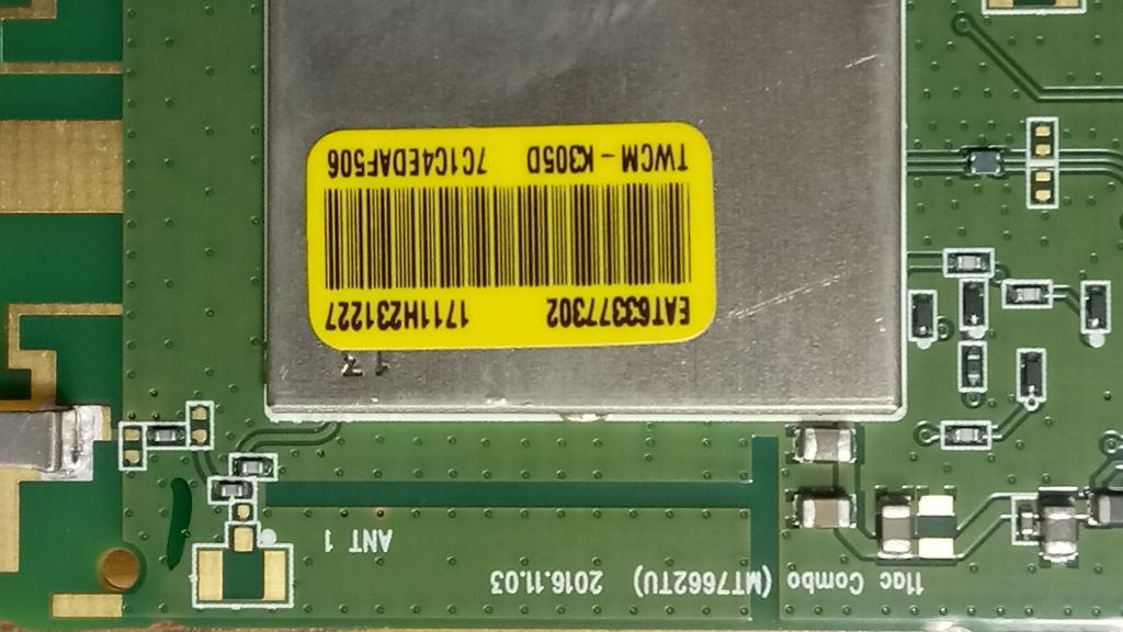 МОДУЛЬ RF MODULE TWCM-K305D LGSBWAC72 С TV LG  РАЗБОРКА - фото фото фото 3