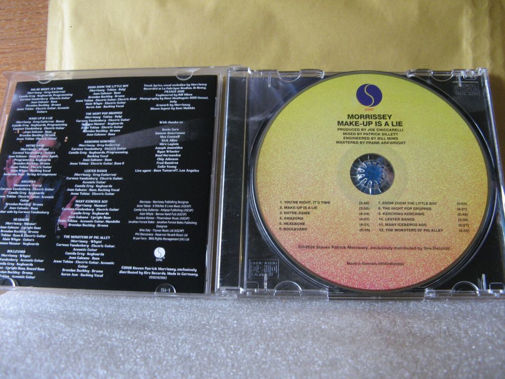 CD Morrissey "Make-Up Is A Lie". В КОЛЕКЦІЮ !!! - фото фото фото 2