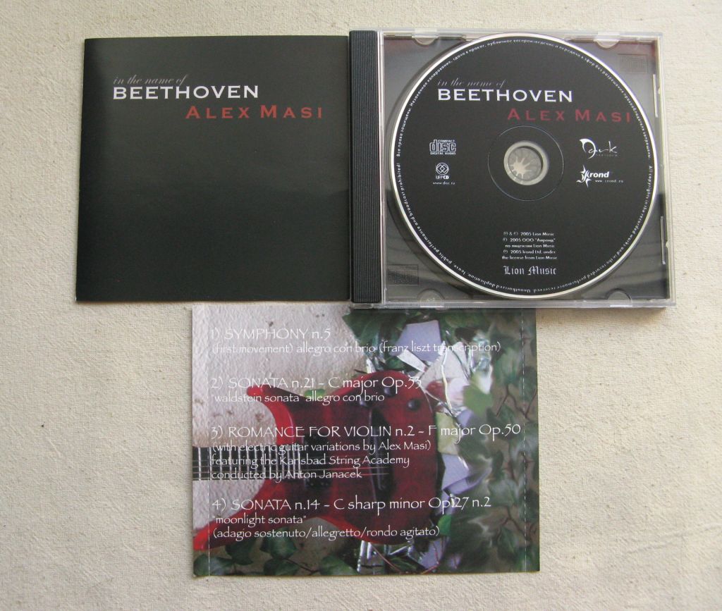 CD Alex Masi. In the Name of Beethoven. 2005. - фото фото фото 2